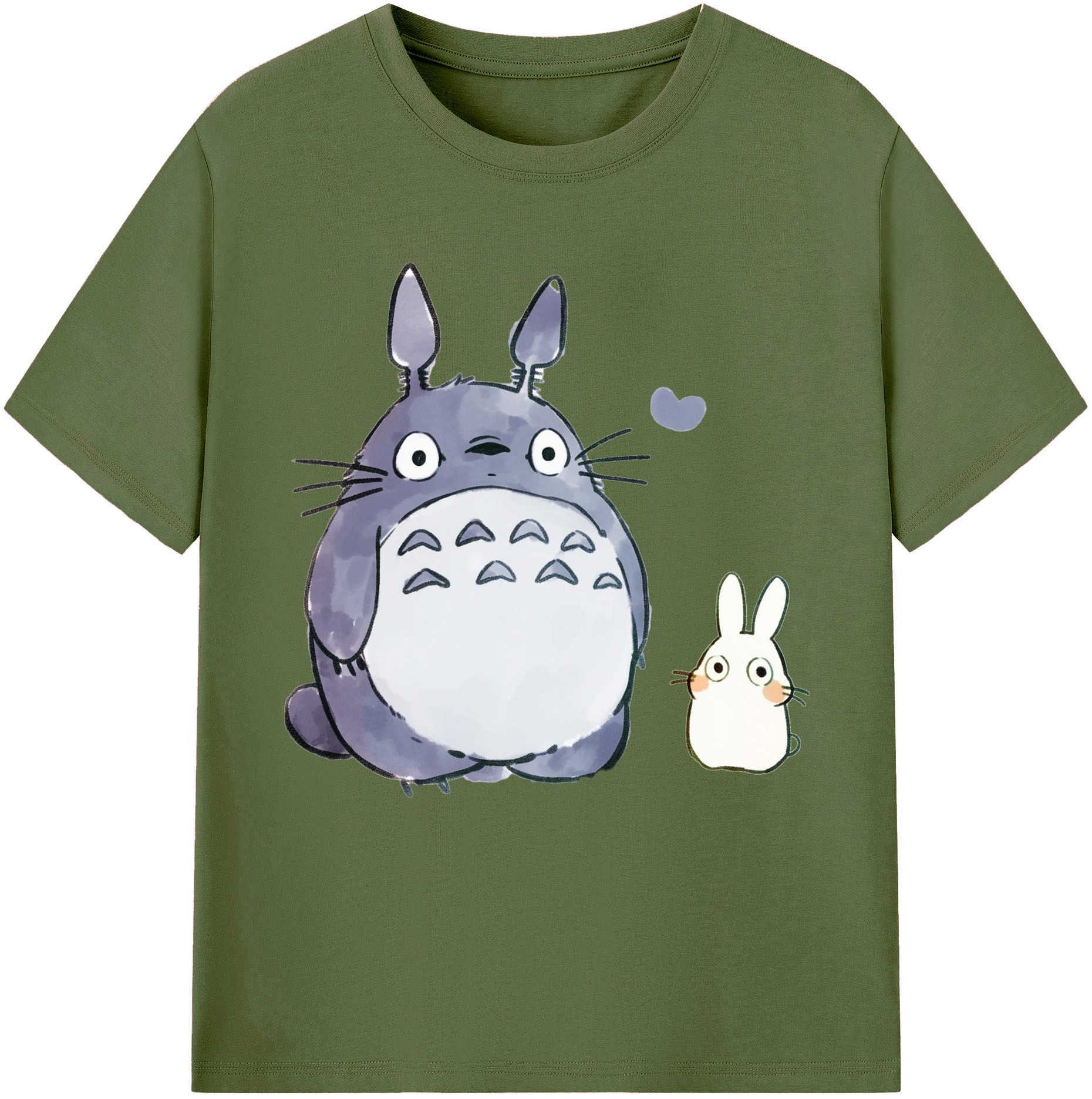 （画像用） となりのトトロ 草壁メイ 草壁サツキ My Neighbor Totoro Satsuki Kusakabe Mei Kusakabe 綿100％半袖Tシャツ（フロントプリント）
